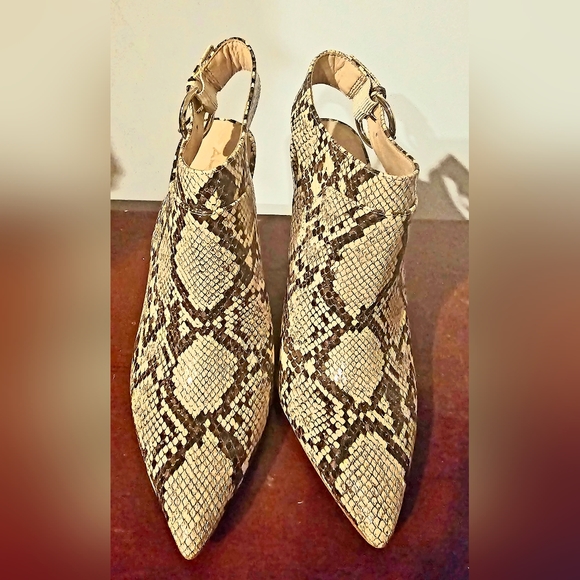 NWOT Aldo Legiladia Faux snakeskin blocked heel bootie shoe animal Print size 8 - Picture 4 of 10